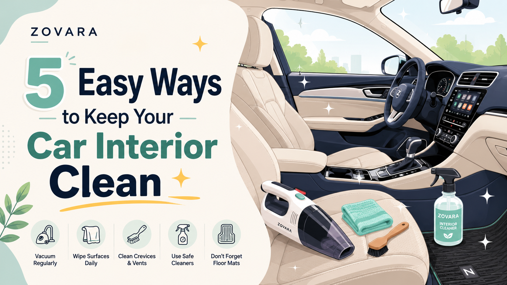 5 Easy Ways to Keep Your Car Interior Clean